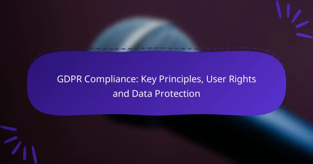 GDPR Compliance: Key Principles, User Rights and Data Protection