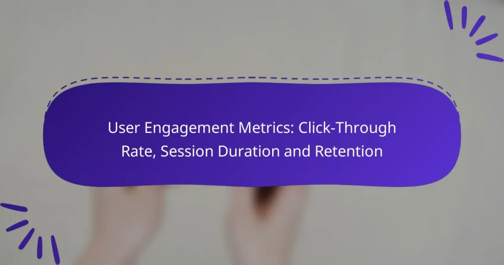 User Engagement Metrics: Click-Through Rate, Session Duration and Retention